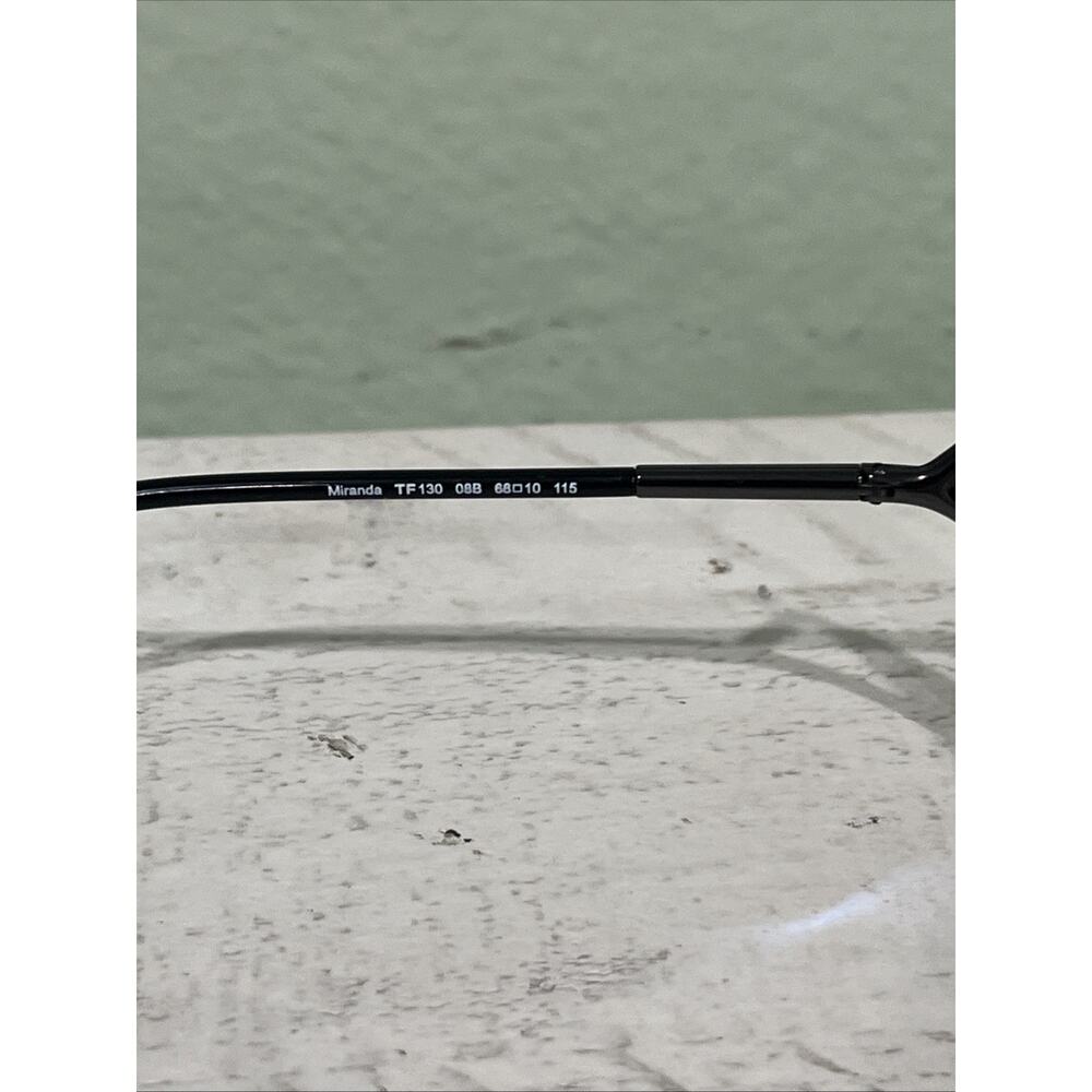 Tom Ford Miranda TF130 08B Oversized Black Metal Sunglasses Gradient UV400 - Picture 10 of 16